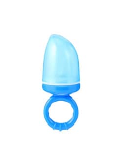 BABY PUR SUCETTE A FRUITS EN SILICONNE 4M+ (rose / bleu )