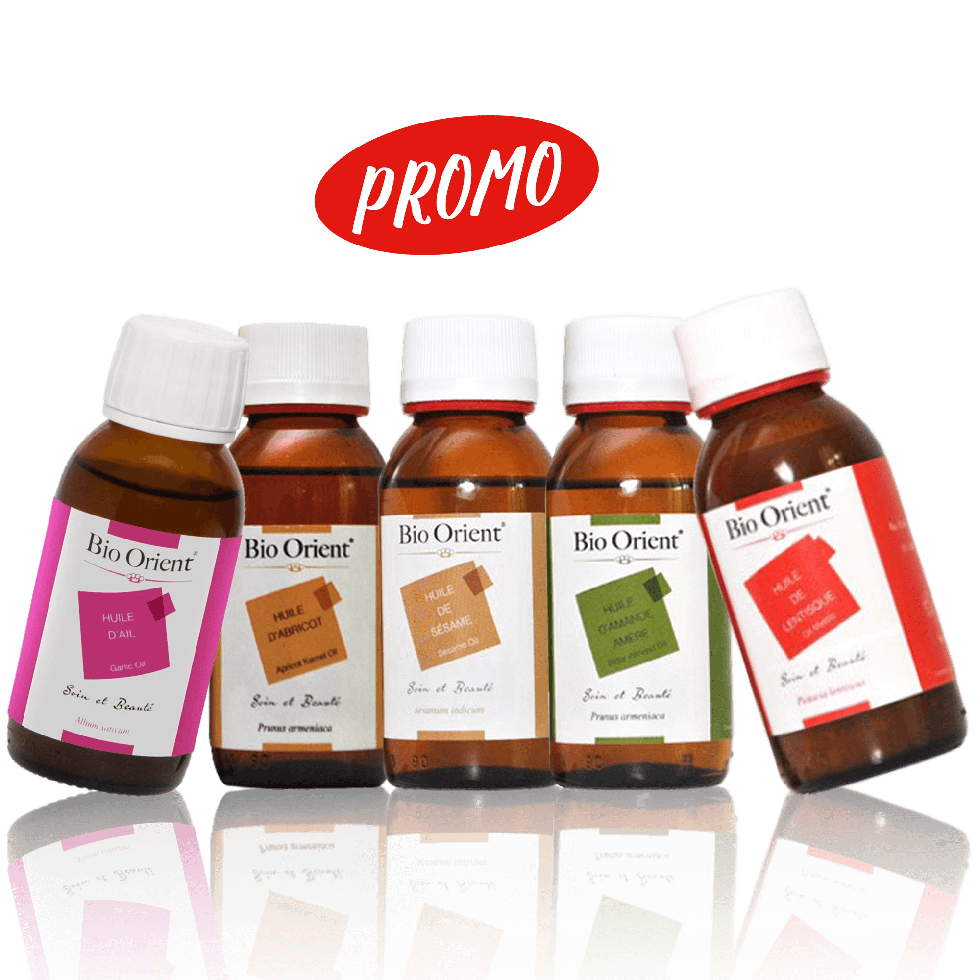 Lot de 5 huiles Bio Orient