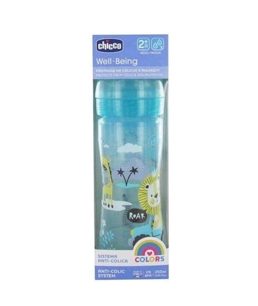 CHICCO BIBERON BLEU unisexe en plastique