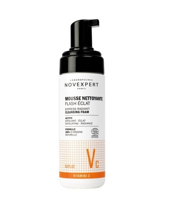 NOVEXPERT MOUSSE NETTOYANTE FLASH ECLAT VIT C 150M
