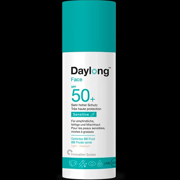 DAYLONG ECRAN SENSITIVE BB FLUIDE TEINTEE SPF50+ ANTI-BRILL PMG 50ML