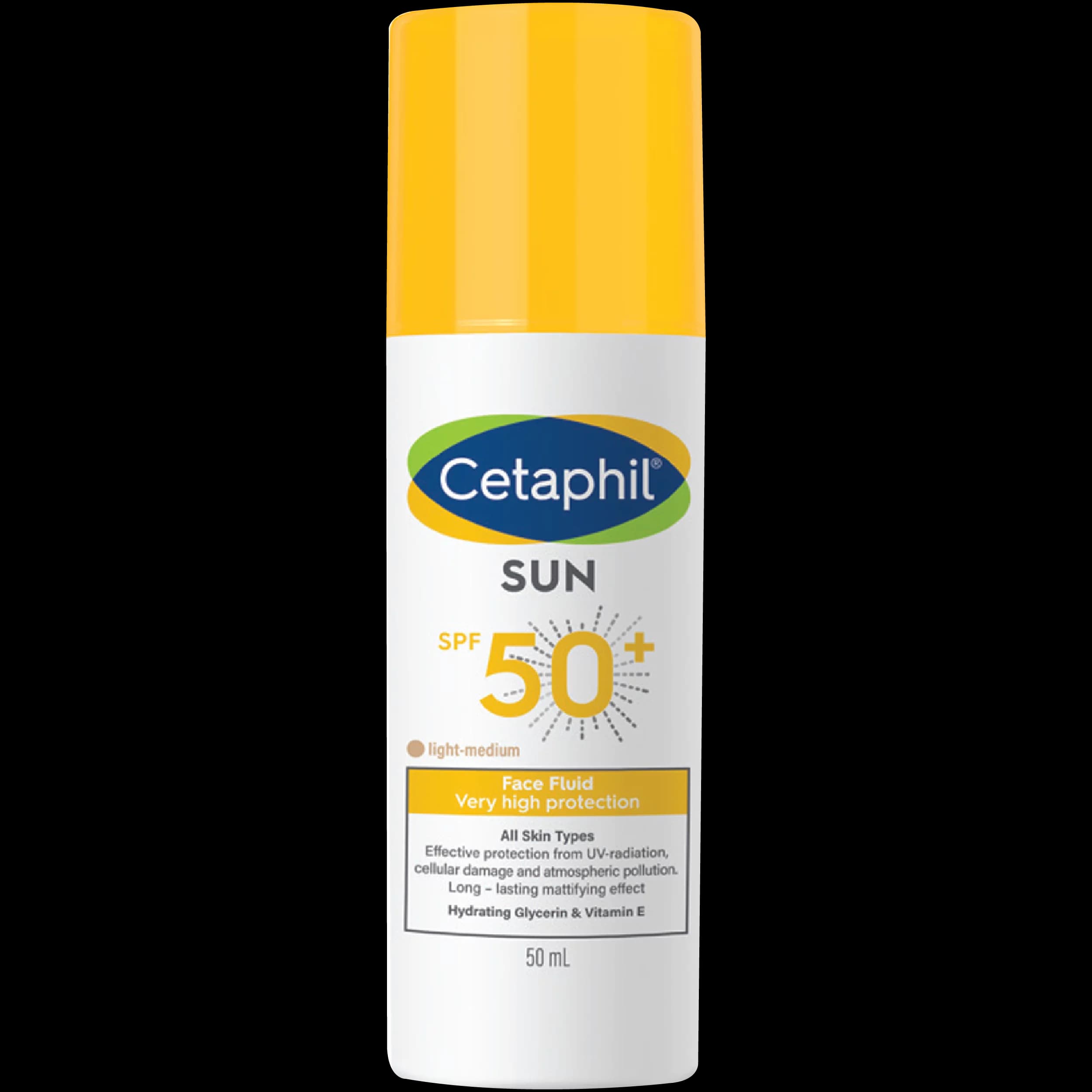 CETAPHIL ECRAN FACE FLUIDE TEINTE LIGHT-MEDIUM SPF50+ 50ML