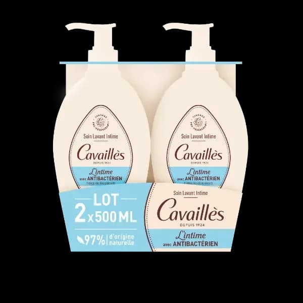 ROGE CAVAILLES DUO SOIN INTIME ANTI-BACTERIEN 2X250ML-40%