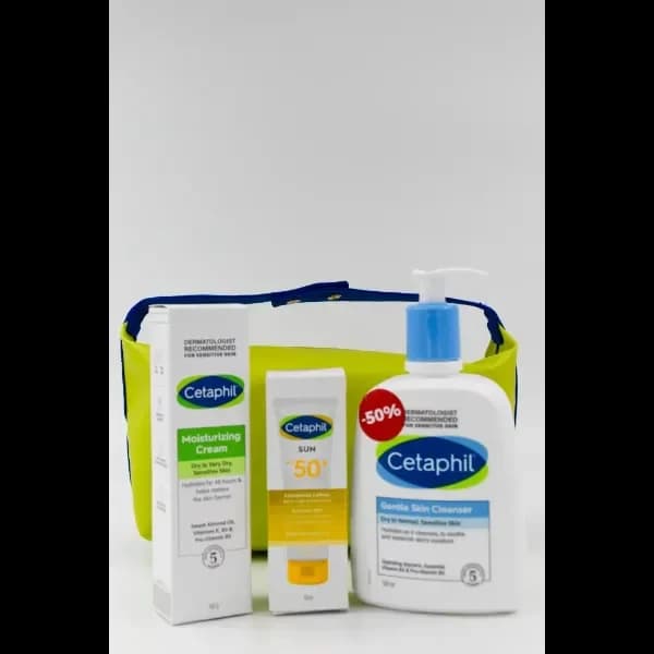 Cetaphil Routine Peau Sèche (Écran + Crème + Gel Lavant)