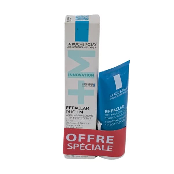 La Roche-Posay Effaclar Duo+ M 40 ml + Gel Nettoyant Gratuit