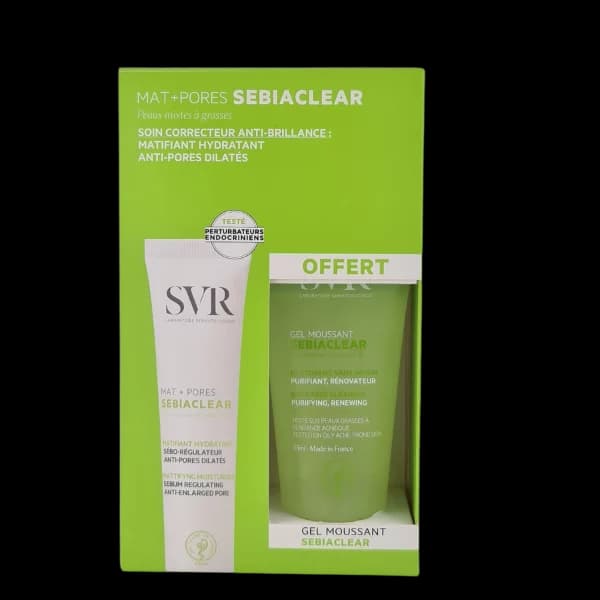 SVR SEBIACLEAR MAT+PORES 40ML + GEL SEBIACLEAR 55ML OFFERTE