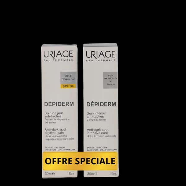 URIAGE DEPIDERM SOIN DE JOUR SPF50+ 30ML + SOIN INTENSIF 30ML ANTI-TACHES