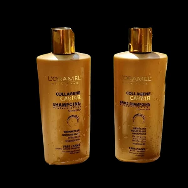 Loramel Shampooing Collagène + Caviar 300 ml + Après-Shampooing 300 ml