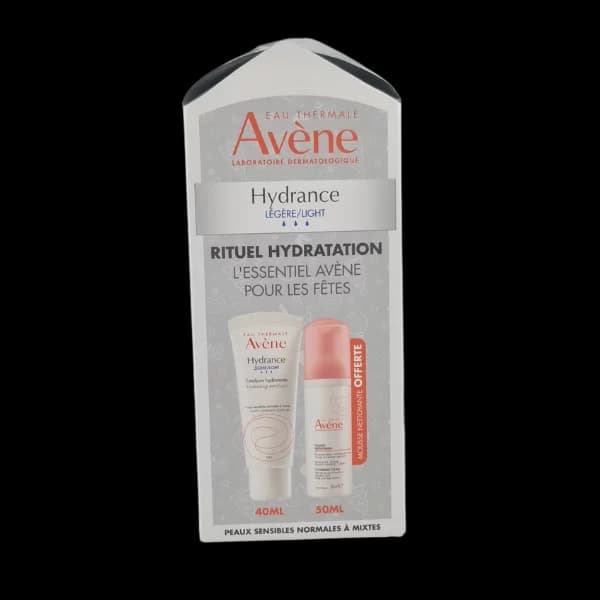 Avène Hydrance Crème Légère 40 ml + Mousse Nettoyante Peaux Mixtes 50 ml Offert