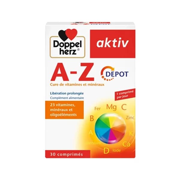 Aktiv A-Z 23 Vitamines Minéraux 30 Comprimés