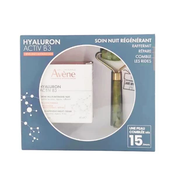 Avène Hyaluron Activ B3 Crème Nuit Anti-Rides 40 ml + Rouleau en Jade Offert