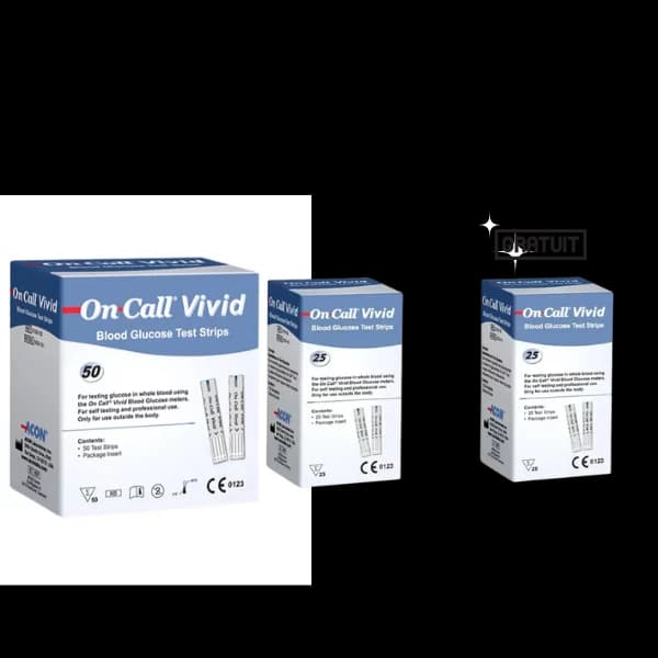 ON CALL VIVID PACK 100 BANDELETTES ( 25 GRATUITES)