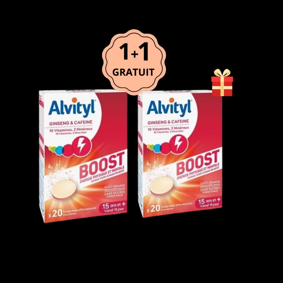 Pack Alvityl Tonus Boost Comprimés Effervescents Boîte de 20 (1+1 Gratuit)