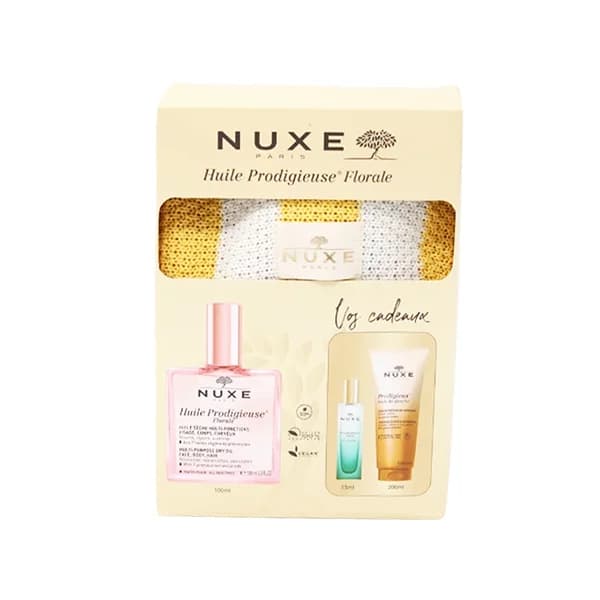 NUXE Huile Prodigieuse Florale 100 ml + Parfum & Huile Douche + Sac offert