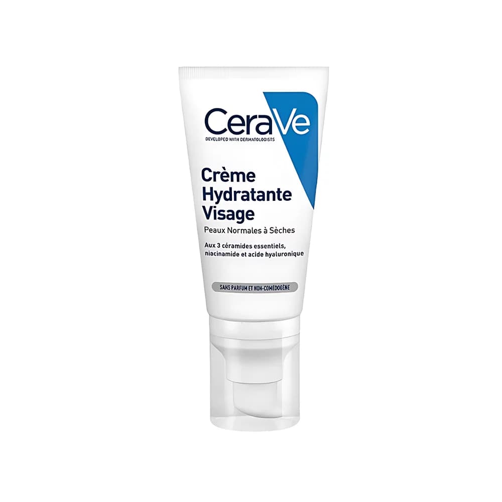 CeraVe Crème Hydratante Visage Nuit 52 ml Peaux Normales à Sèches