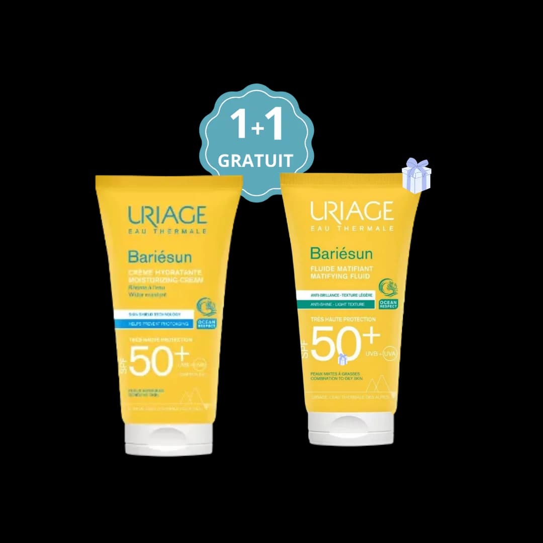 Uriage Bariésun SPF50+ Crème Invisible 50 ml : Pack 1+1 Gratuit