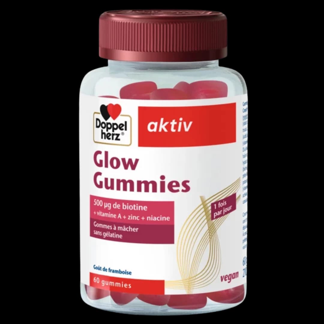 Doppelherz Aktiv Glow 60 Gummies 500 µg de Biotine