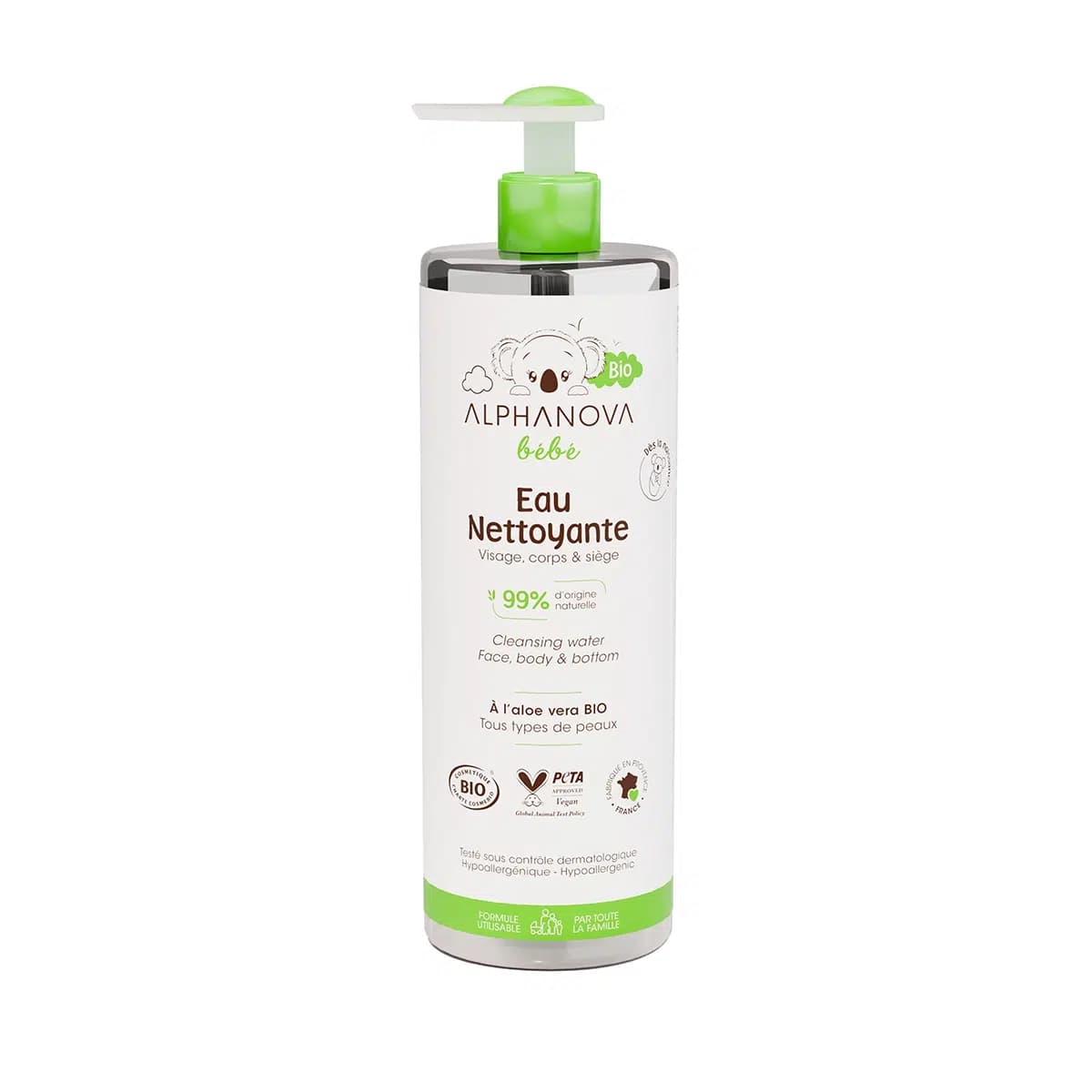ALPHANOVA EAU NETT BIO 400ML