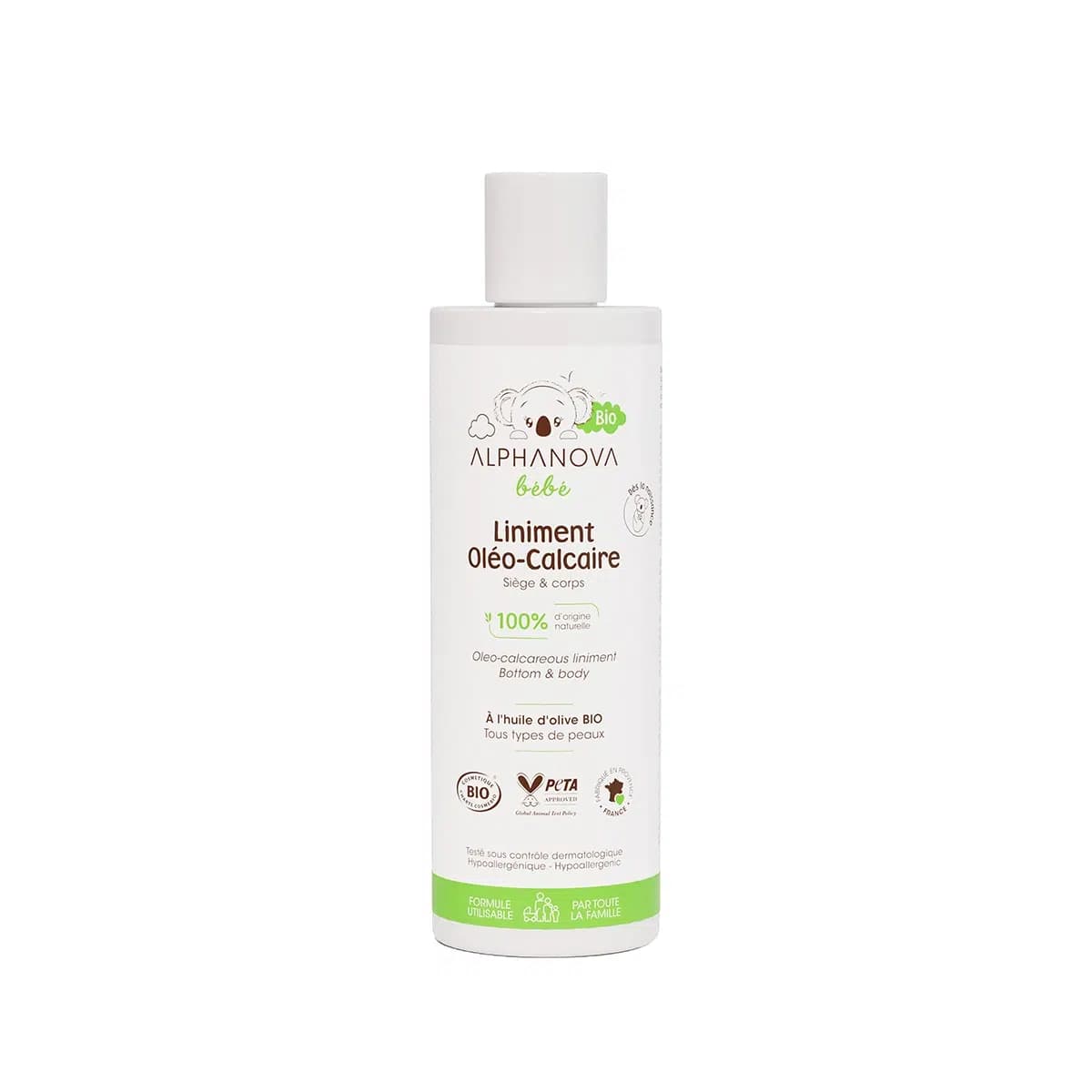 ALPHANOVA LINIMENT OLEOCALCAIRE BIO 200ML
