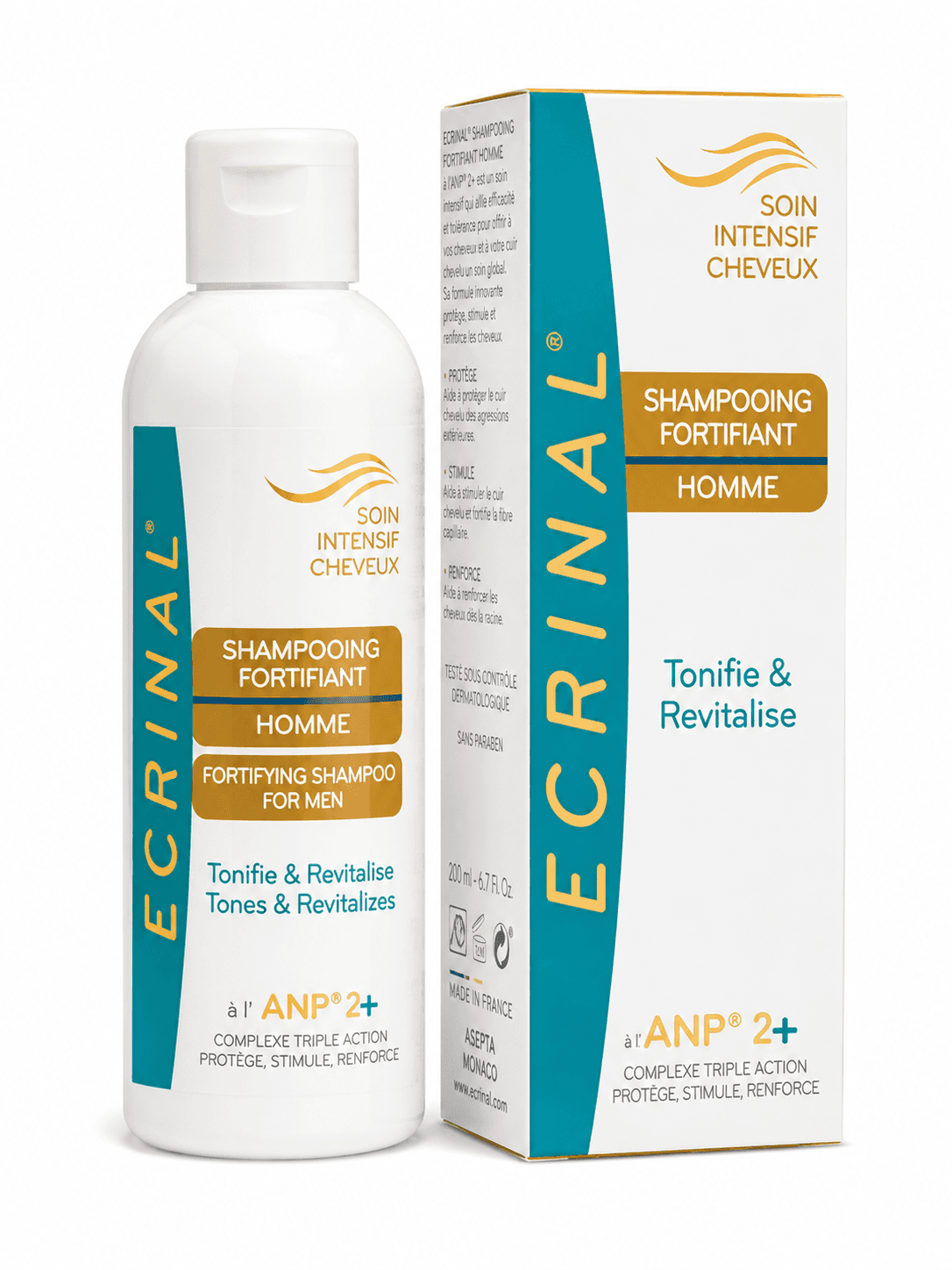 ASEPTA ECRINAL SHAMP HOMME ANTI CHUTE ANP 200ML