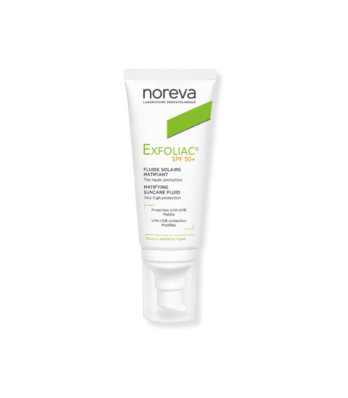 NOREVA EXFOLIAC ECRAN FLUIDE SPF50+ 40ML