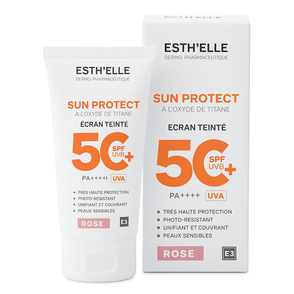 ESTHELLE SUN PROTECT ECRAN TEINTE ROSE 50G