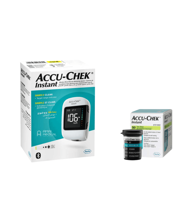ACCU-CHEK COFFRET INSTANT 60BAND +LECTEUR OFFERT