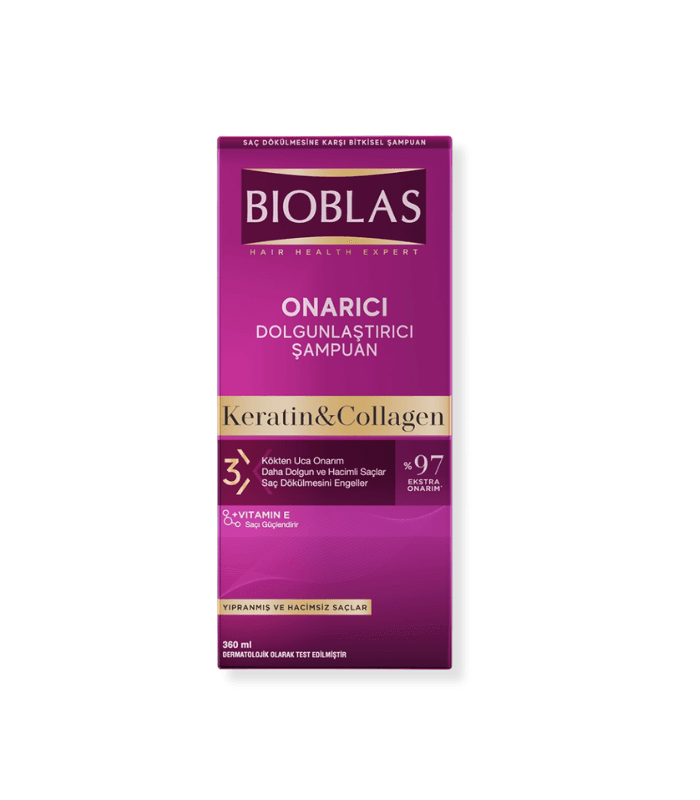 BIOBLAS SHAMP COLLAGEN+KERATIN 360ML