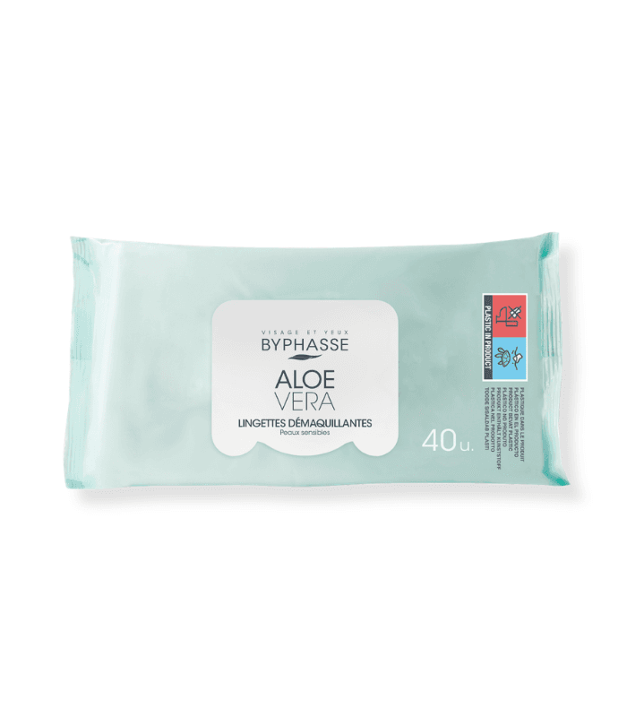 BYPHASSE LINGETTES DEMAQ ALOE VERA B/40