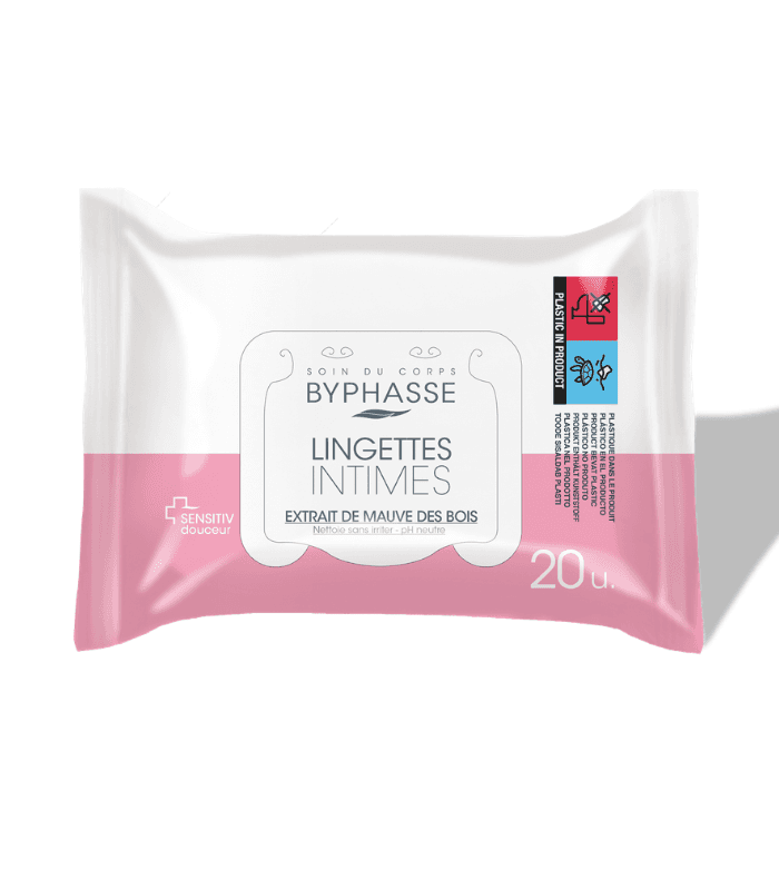 BYPHASSE LINGETTES INTIME PH NEUTRE B/20