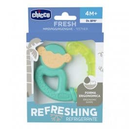 CHICCO Masseur de dentition réfrigérant, 4 mois +, vert/orange, couleurs assorties, 1 pièce