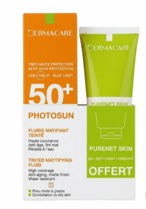 DERMACARE TEINTEE OILY SKIN 02 SPF50+