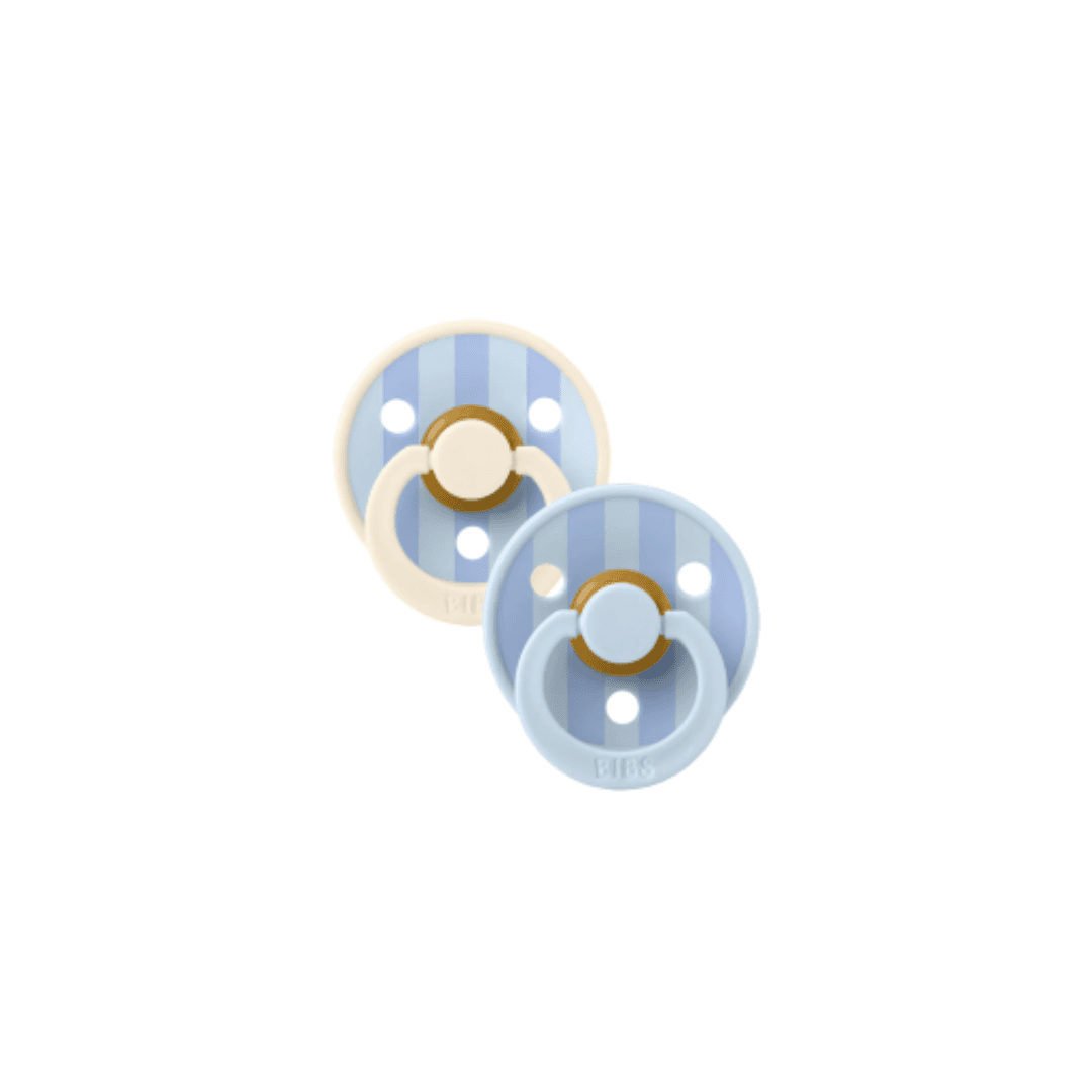 BIBS SUCETTE COLOUR NATURAL RUBBER SIZE1 BLEU