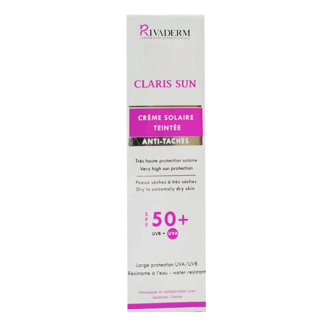 RIVADERM CLARIS SUN TEINTEE SPF50+