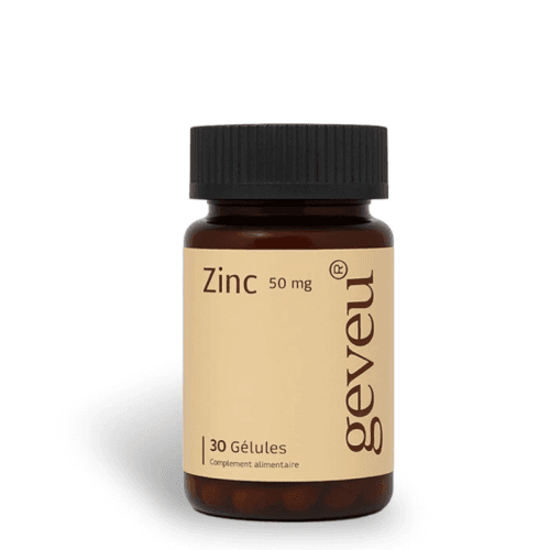 Geveu zinc – complément alimentaire – 30 gélules