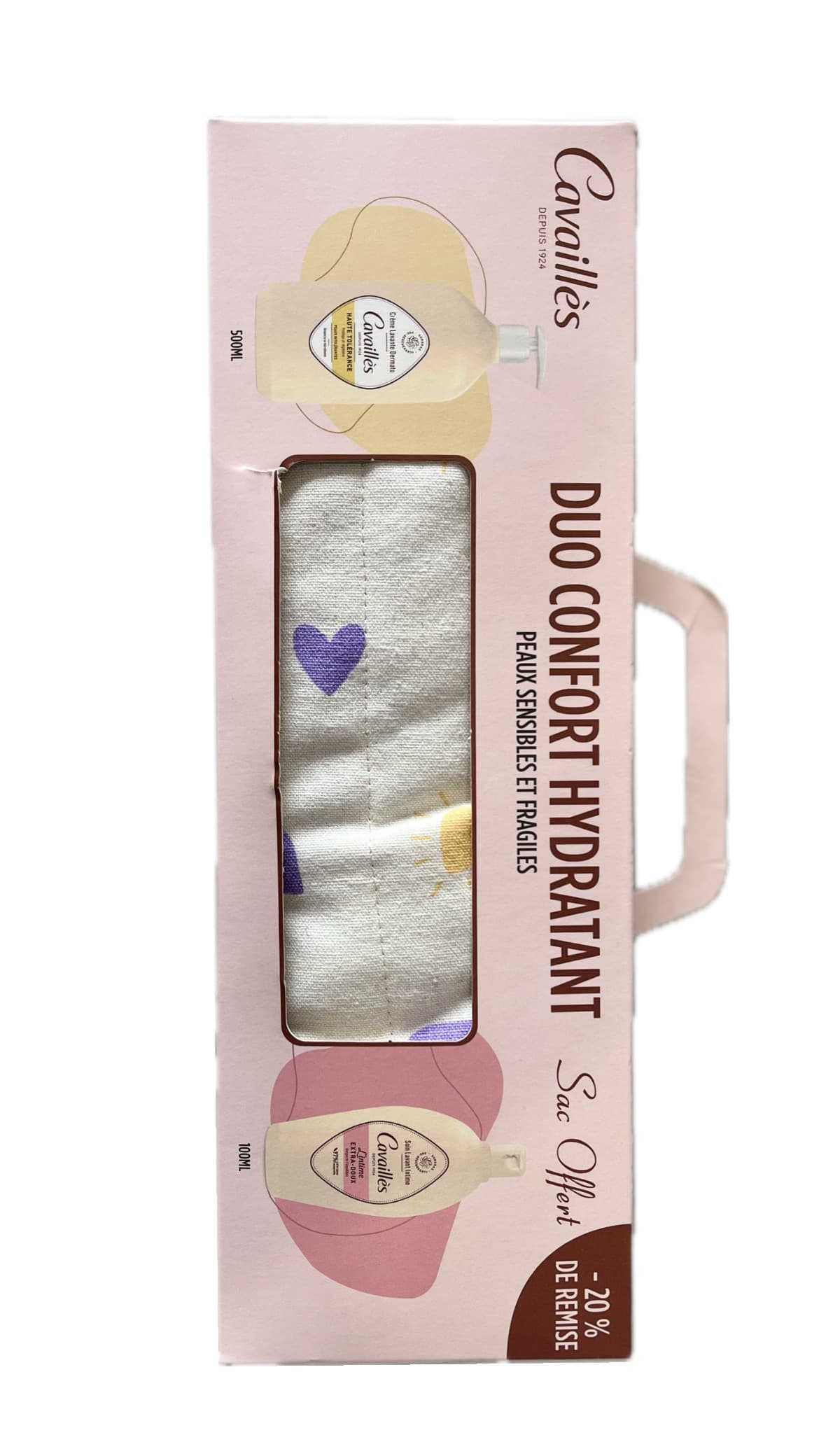 DUO ROGE CAVAILLES CONFORT HYDRATANT CREME LAVANTE , GEL INTIME EXTRA-DOUX + sac offert