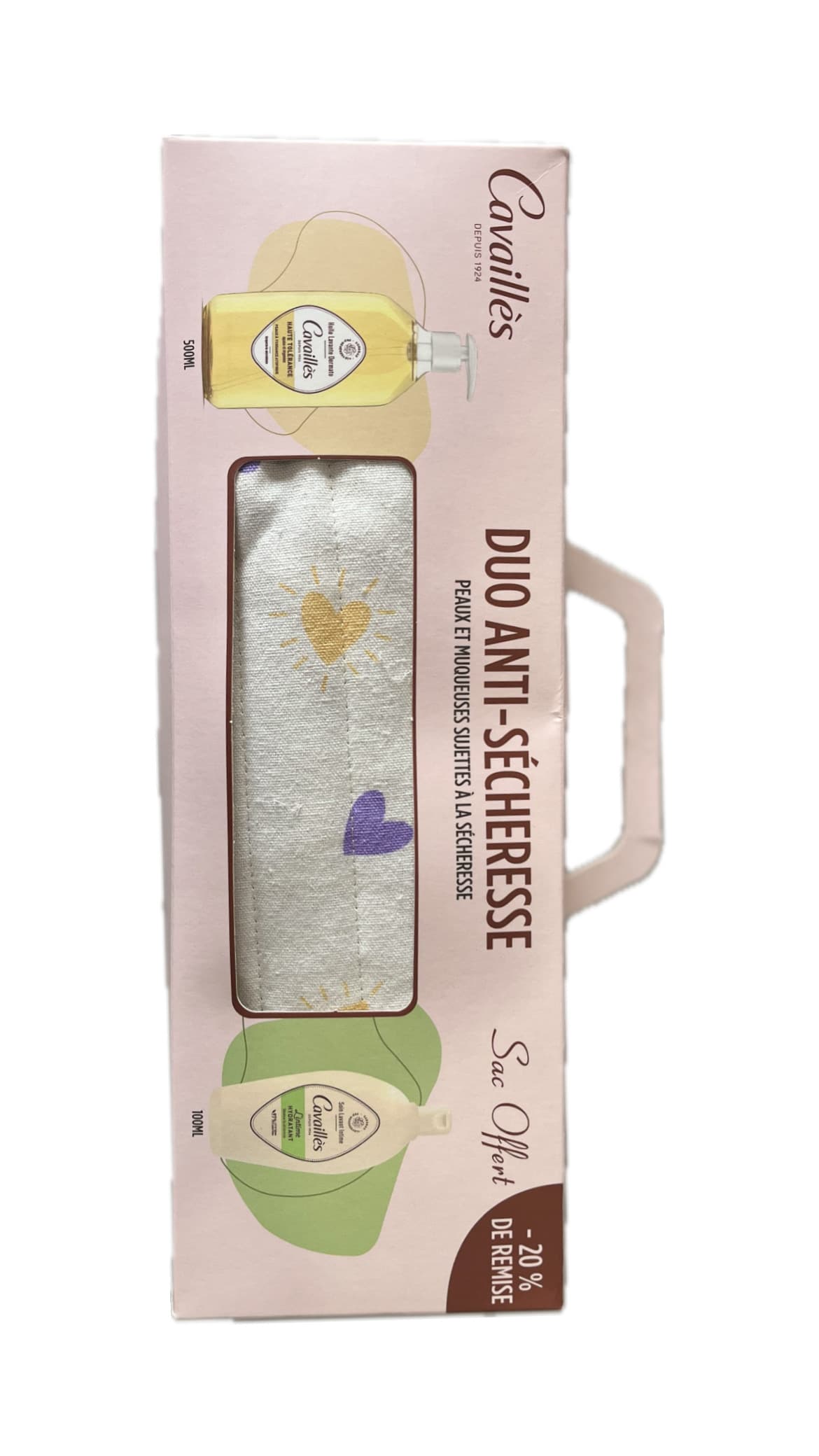 DUO ROGE CAVAILLES ANTI SECHERESSE HUILE LAVANTE ; GEL INTIME + SAC OFFERT
