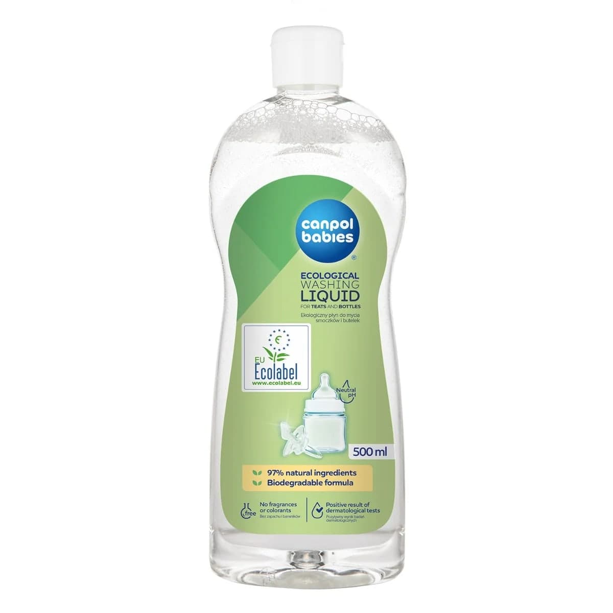 CANPOL BABIES LIQUIDE DE NETTOYAGE ÉCOLOGIQUE POUR BIBERONS ET TETINES 500ML