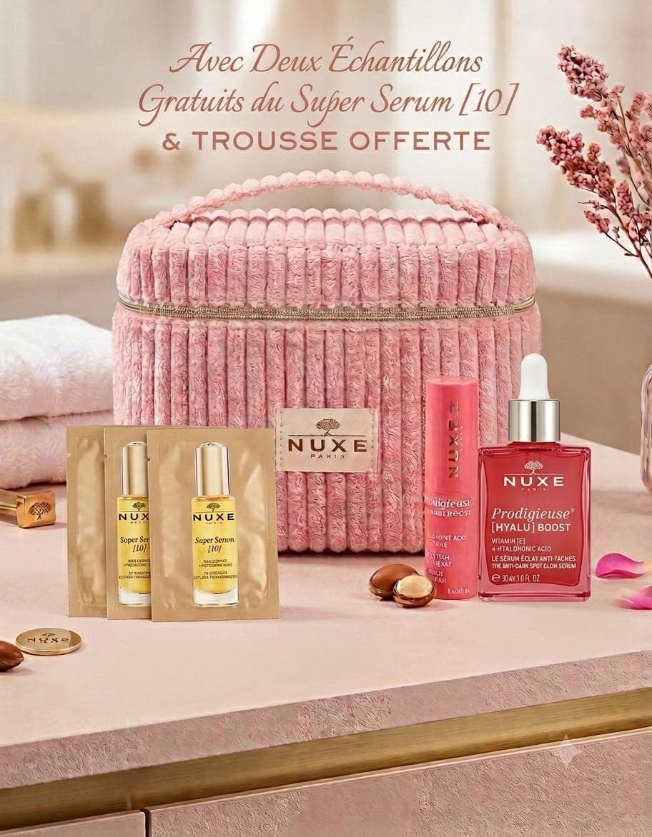 Trousse Beauté NUXE – Offre Éclat & Contour des Yeux Prodigieuse [HYALU] BOOST