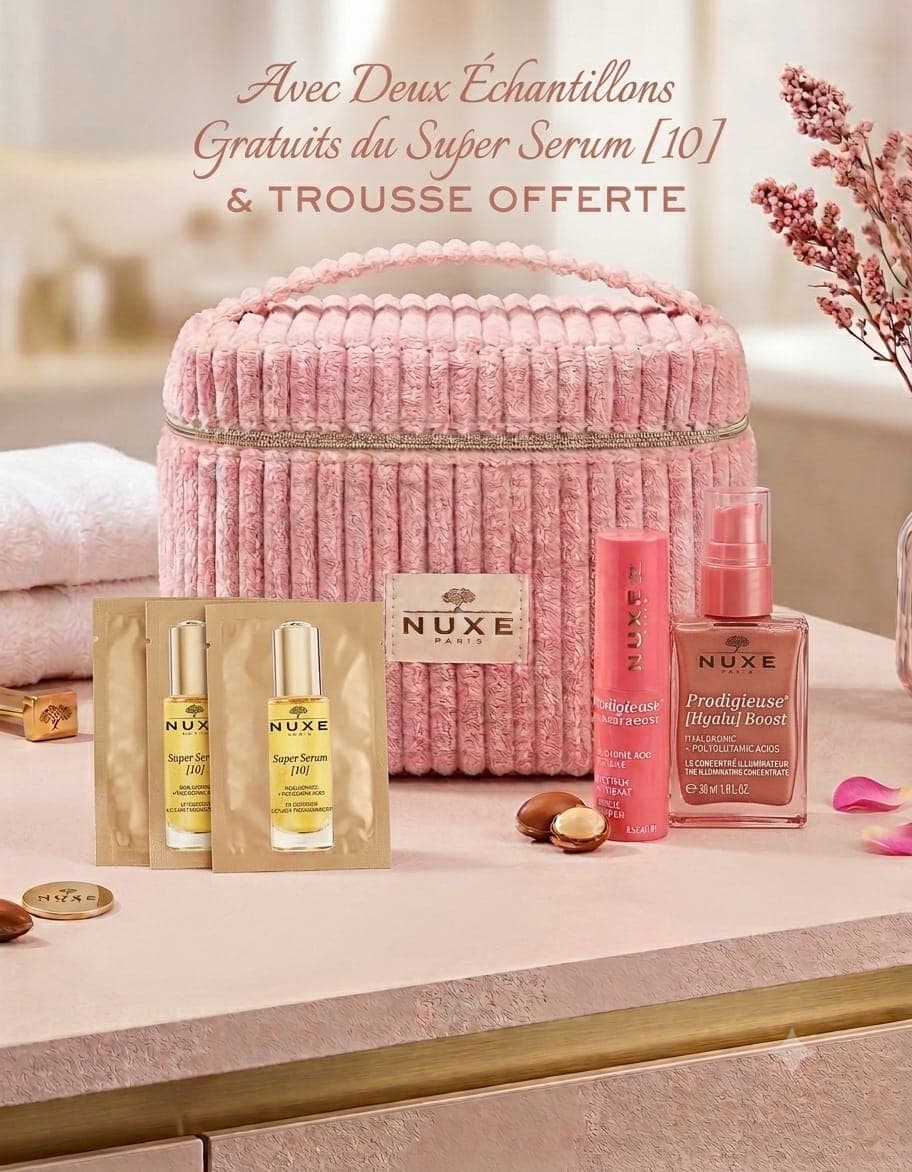 Trousse Beauté NUXE – Offre Concentré Illuminateur & Contour des Yeux Prodigieuse [HYALU] BOOST