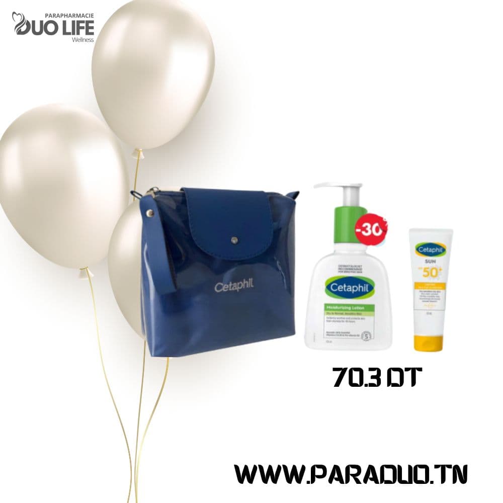 CETAPHIL COFFRET PROMOTIONNEL HYDRATATION 2 PRODUITS + TROUSSE OFFERTE