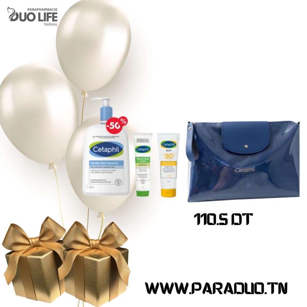 CETAPHIL COFFRET PROMOTIONNEL HYDRATATION 3 PRODUITS + TROUSSE OFFERTE