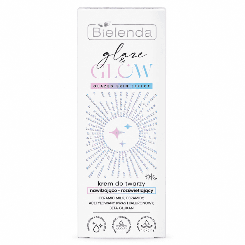 Bielenda glaze glow creme hydratante illuminatrice effet peau glacée
