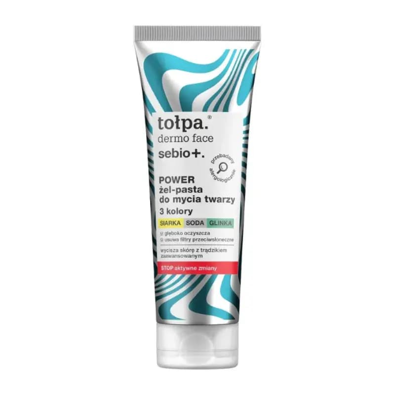 TOŁPA DERMO FACE SEBIO+ POWER GEL-PÂTE VISAGE NETTOYANT ANTI IMPERFECTIONS 100ML