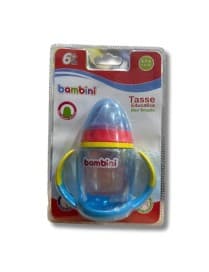 TASSE EDUCATIVE BEC SILICONE BLEU BAMBINI REF 469