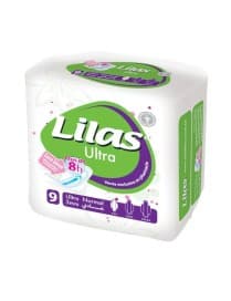 SERVIETTES LILAS ULTRA NORMAL 9 PIECES