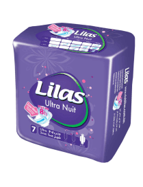 SERVIETTES LILAS ULTRA NUIT 7 PIECES