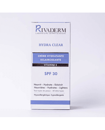 CREME HYDRATANTE ECLAIRCISSANTE RIVADERM HYDRA CLEAR SPF30 100ML