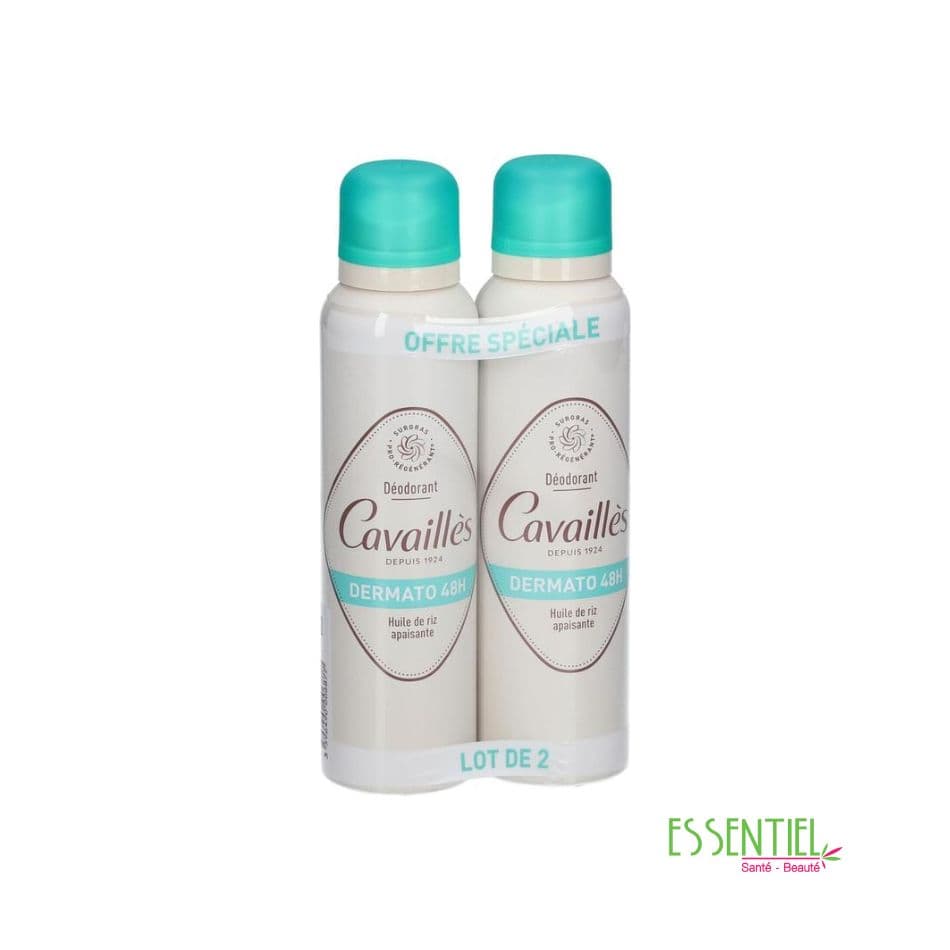 CAVAILLES DUO DEO SOIN DERMATO SPRAY SANS ALUMINIUM ,150 ML