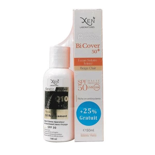 XEN Bi Cover 50+ beige Clair+ KERATIN REPAIR